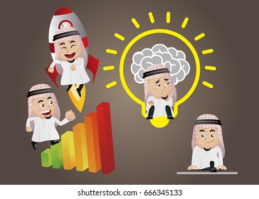 Businesspeople set