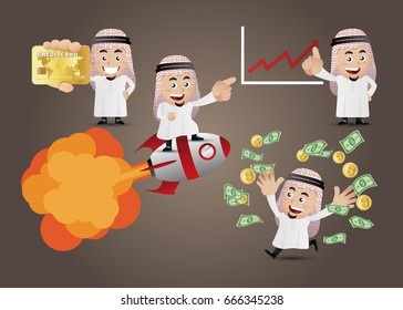 Businesspeople set