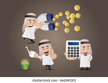 Businesspeople set