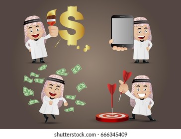 Businesspeople set