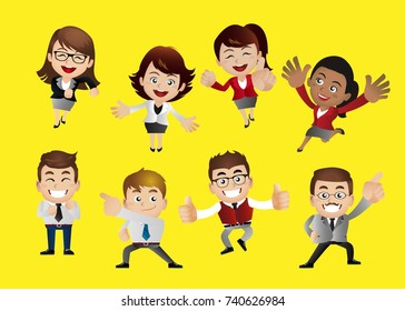 businesspeople set
