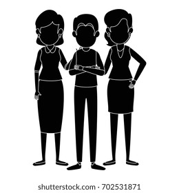 businesspeople standing icon