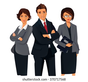 Businesspeople team
