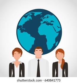 businesspeople teamwork community icons