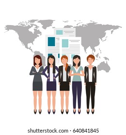 businesspeople teamwork community icons