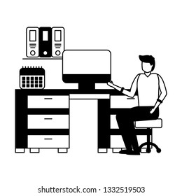 businesspeople work office