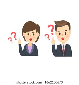 Businessperson character on  white background Vector