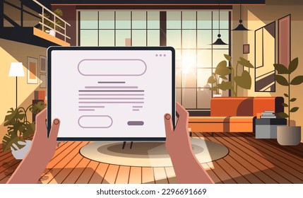businessperson hands using tablet pc social media communication working process concept