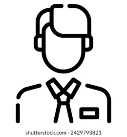 Ilustración del icono de la persona de negocios para la web, aplicación, infografía, etc