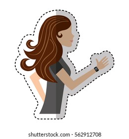 businessperson running avatar icon vector illustration design