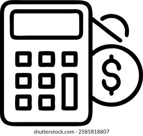 Businessperson using eco friendly financial calculator with green metrics display concept as Businessperson using an eco friendly financial calculator displaying green metrics symbolizing sustainable