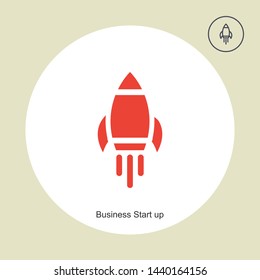  business-startup icon in trendy design style.  business-startup on vector icon modern and simple flat symbol for web site, mobile app, UI. Setting icon vector illustration, EPS10