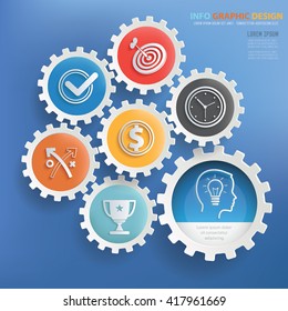 Business,strategy concept design on blue background,vector
