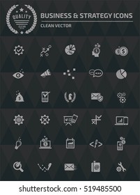 
Business,strategy icons,vector