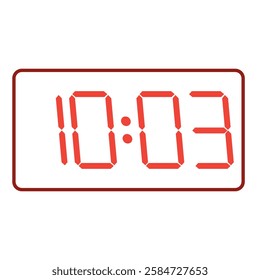 Business-style clock displaying 10:03 AM on a high-tech mobile screen.