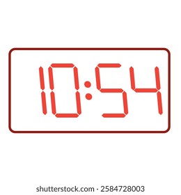 Business-style clock displaying 10:54 AM on a high-tech mobile screen.