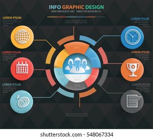 
Business,teamwork info graphic design on clean background,vector