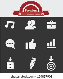 Business,Web icon set,vector