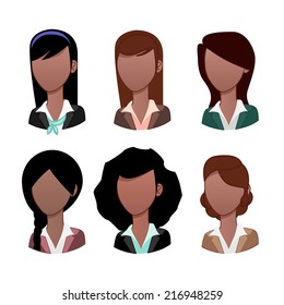 Businesswoman avatar: Black