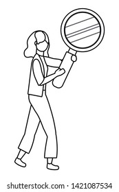 Businesswoman avatar cartoon design vector illustration