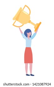 Businesswoman avatar cartoon design vector illustration