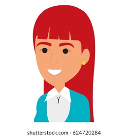 businesswoman avatar character icon