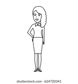 businesswoman avatar character icon
