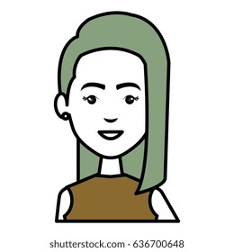 businesswoman avatar character icon