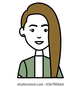 businesswoman avatar character icon