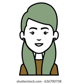 businesswoman avatar character icon