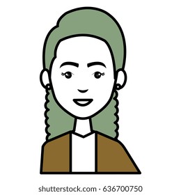 businesswoman avatar character icon