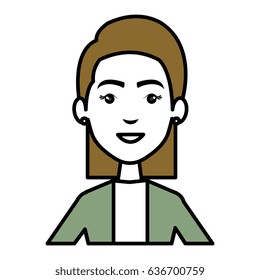 businesswoman avatar character icon