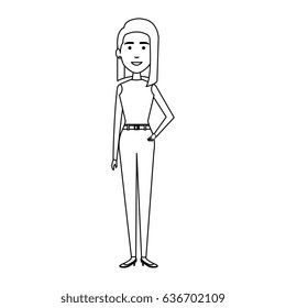 businesswoman avatar character icon