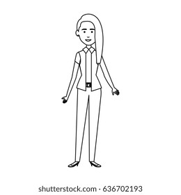 businesswoman avatar character icon