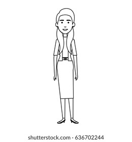 businesswoman avatar character icon