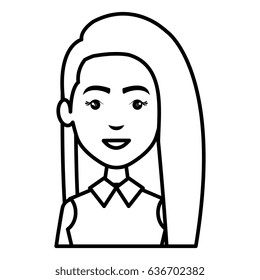 businesswoman avatar character icon