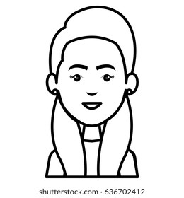 businesswoman avatar character icon