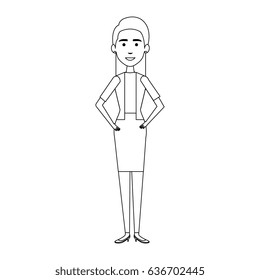 businesswoman avatar character icon