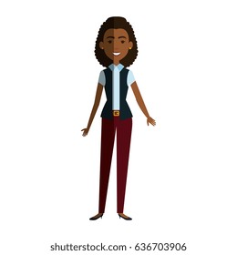 businesswoman avatar character icon