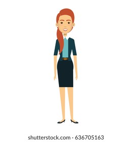 businesswoman avatar character icon