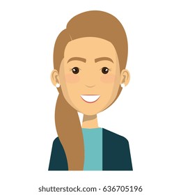 businesswoman avatar character icon