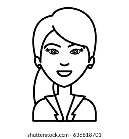 businesswoman avatar character icon