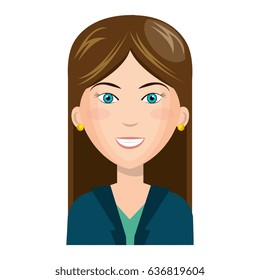 businesswoman avatar character icon
