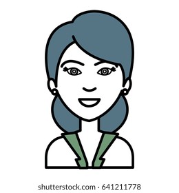businesswoman avatar character icon