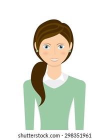 businesswoman avatar design, vector illustration eps10 graphic 
