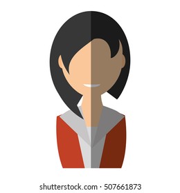 businesswoman avatar elegant isolated icon vector illustration design