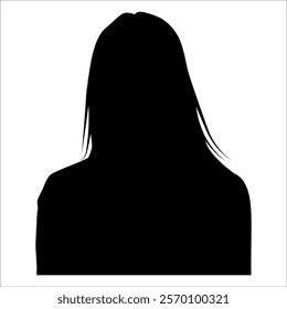 Businesswoman Avatar Profile silhouette vector illustration