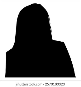 Businesswoman Avatar Profile silhouette vector illustration