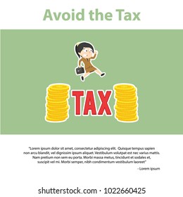 Businesswoman Avoid the Tax Infographic
