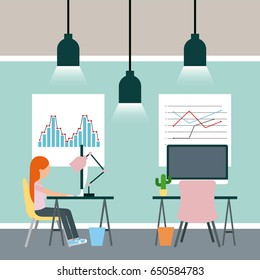 Businesswoman and businessman briefcase illustration